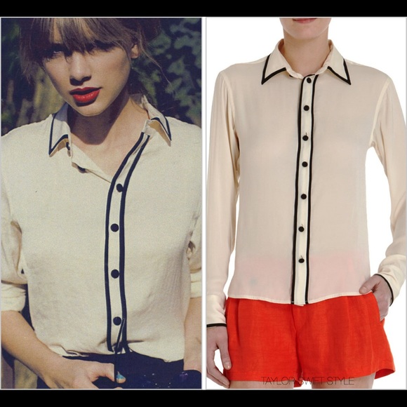 Forever 21 cream and black blouse - Picture 12 of 12